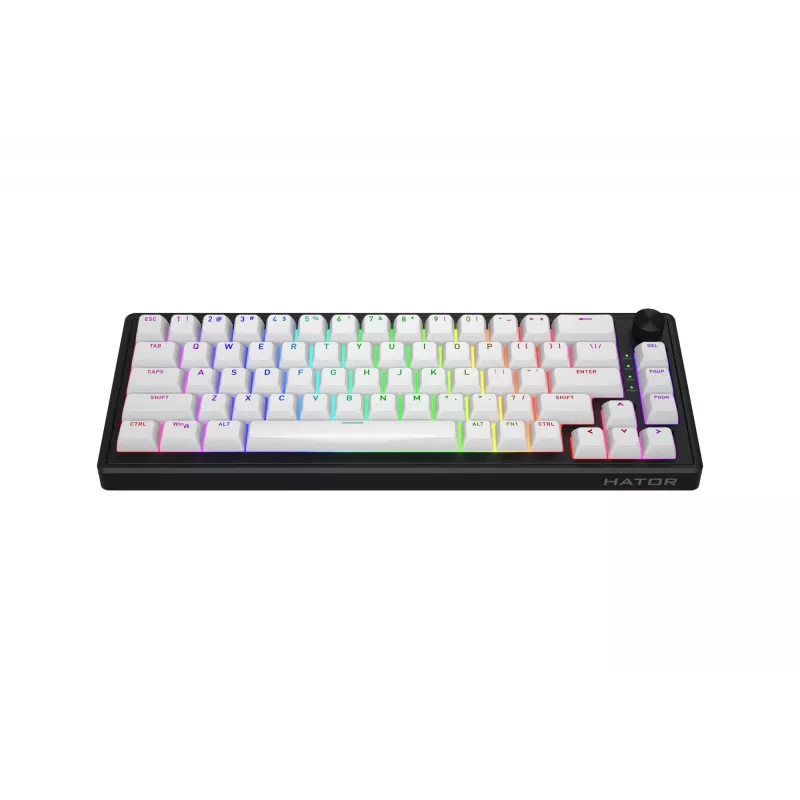 HATOR Skyfall 65 MAG ULTRA 8K pelinäppäimistö USB QWERTY US-English musta, valkoinen