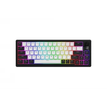 HATOR Skyfall 65 MAG ULTIMA 8K langaton pelinäppäimistö USB + RF langaton + Bluetooth QWERTY US English musta, valkoinen