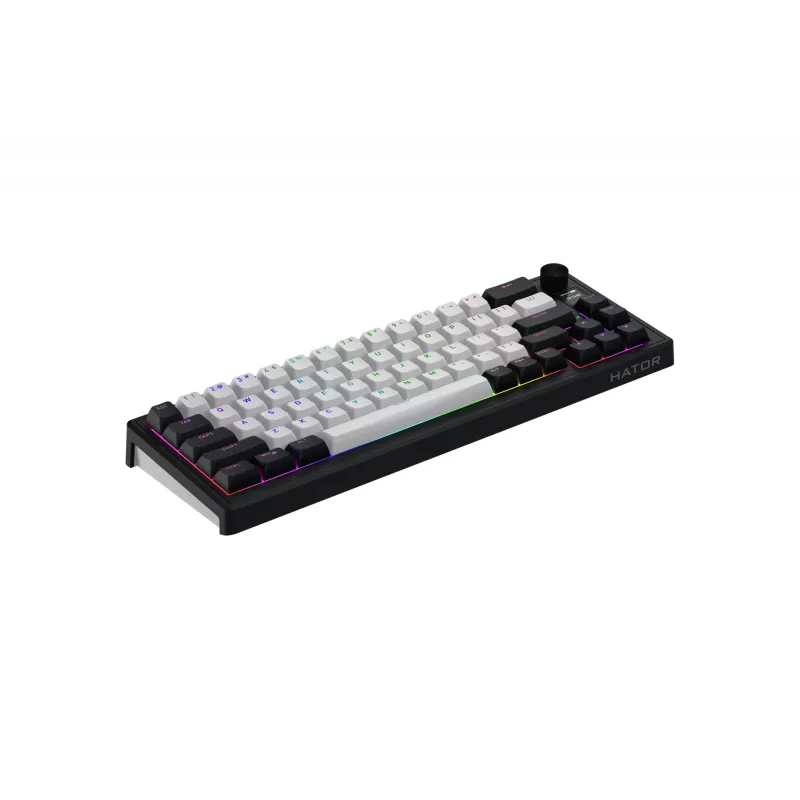 HATOR Skyfall 65 MAG ULTIMA 8K langaton pelinäppäimistö USB + RF langaton + Bluetooth QWERTY US English musta, valkoinen