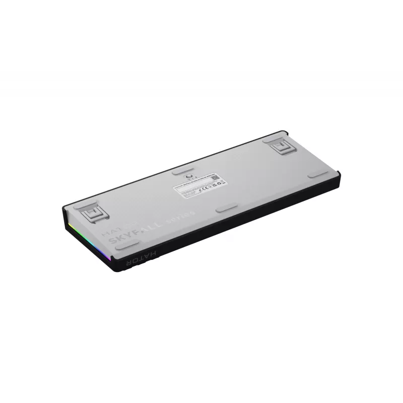 HATOR Skyfall 65 MAG ULTIMA 8K langaton pelinäppäimistö USB + RF langaton + Bluetooth QWERTY US English musta, valkoinen