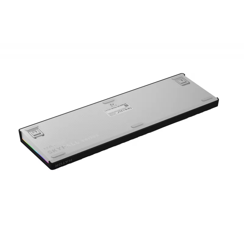 HATOR Skyfall Wireless 100 pelinäppäimistö USB + RF langaton + Bluetooth QWERTY US English musta, valkoinen