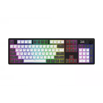 HATOR Skyfall Pro Wireless 100 pelinäppäimistö USB + RF langaton + Bluetooth QWERTY US English musta, harmaa