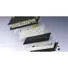 HATOR Skyfall Pro Wireless 100 pelinäppäimistö USB + RF langaton + Bluetooth QWERTY US English musta, harmaa