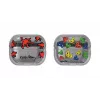 Samsung Keith Haring Slickback -kotelo Galaxy Buds3 Pro -kuulokkeille, punainen, läpinäkyvä