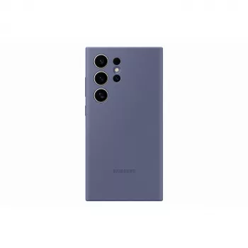Silikonikotelo Samsung Galaxy S24 Ultra violetti monokromaattinen