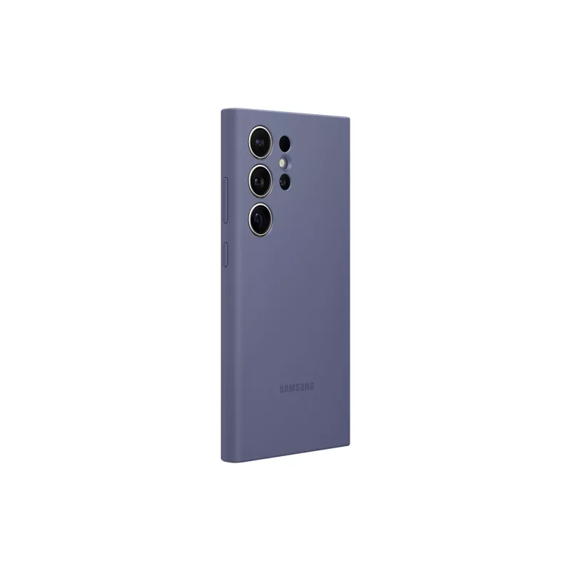 Silikonikotelo Samsung Galaxy S24 Ultra violetti monokromaattinen