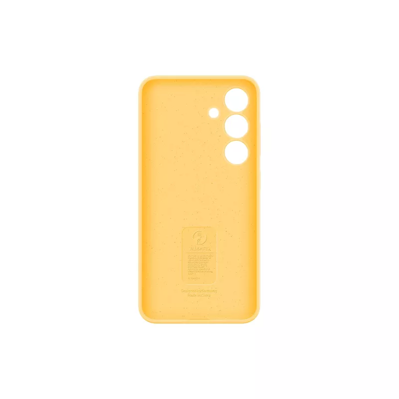 Samsung Galaxy S24 keltainen silikonikotelo monokromaattinen istuvuus