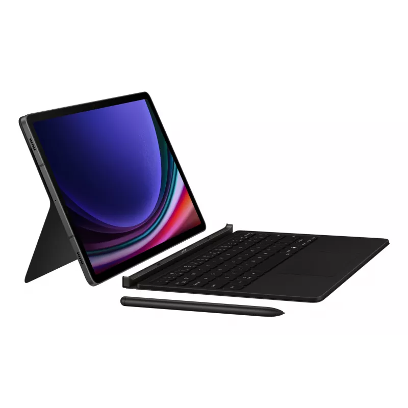 Näppäimistö Samsung EF-DX725 QWERTY englanti kosketuslevy musta