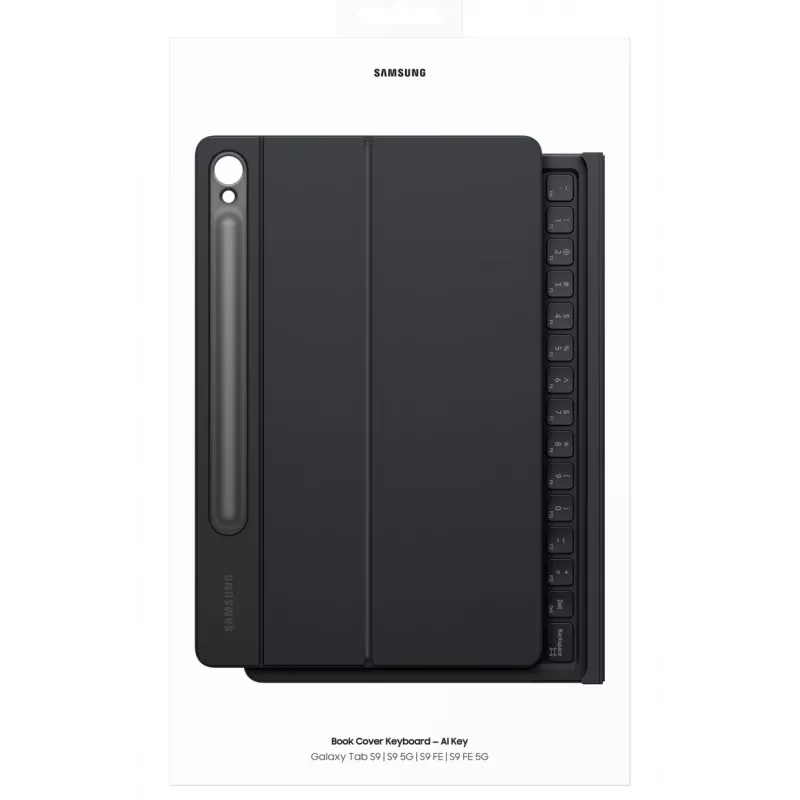 Näppäimistö Samsung EF-DX725 QWERTY englanti kosketuslevy musta