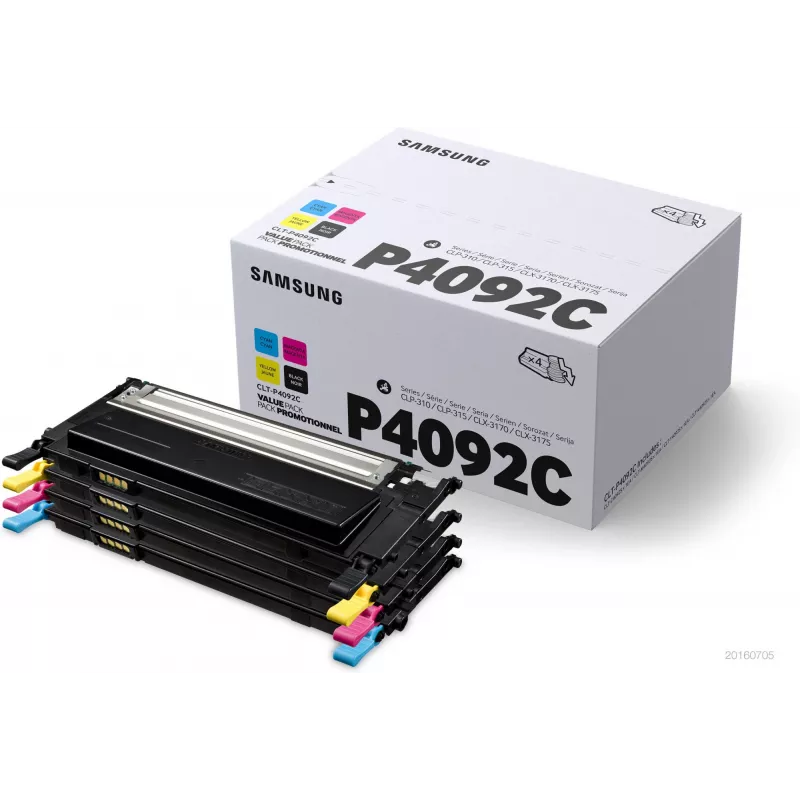 Samsung CLT-P4092C 4 kpl:n pakkaus musta/syaani/magenta/keltainen värikasetit