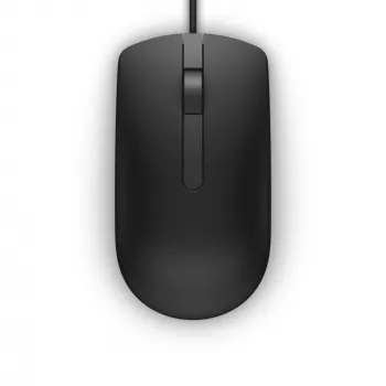 DELL langallinen hiiri – MS116 – musta – (RTL BOX), molempikätinen, optinen, USB Type-A, 1000 DPI, musta