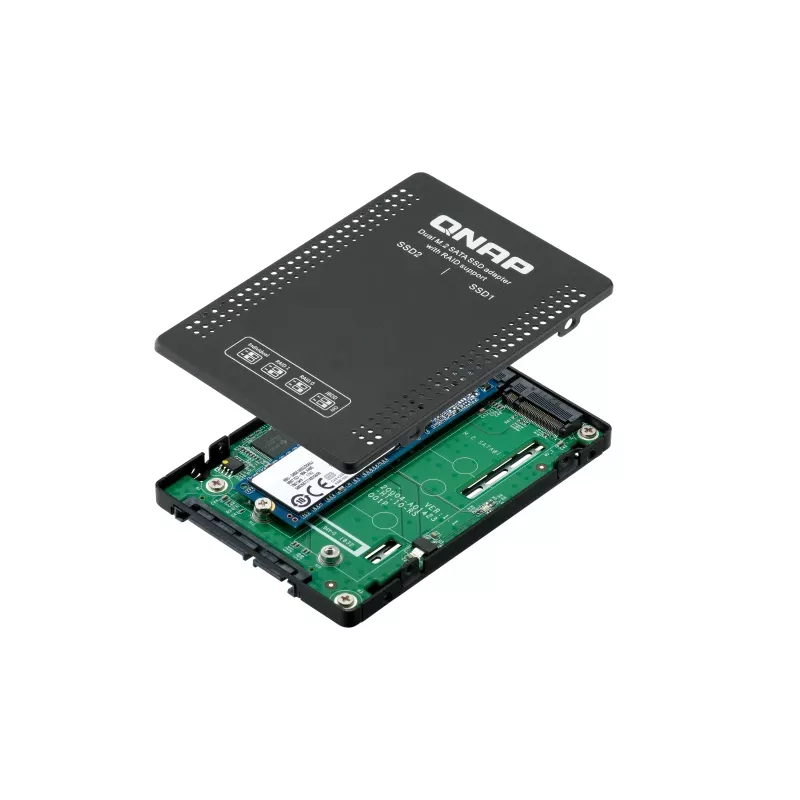 QNAP QDA-A2MAR muistikotelo SSD-kotelo musta M.2