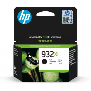 HP 932XL suuri kapasiteetti musta alkuperäinen mustekasetti, musta, 1 kpl, 1000 sivua
