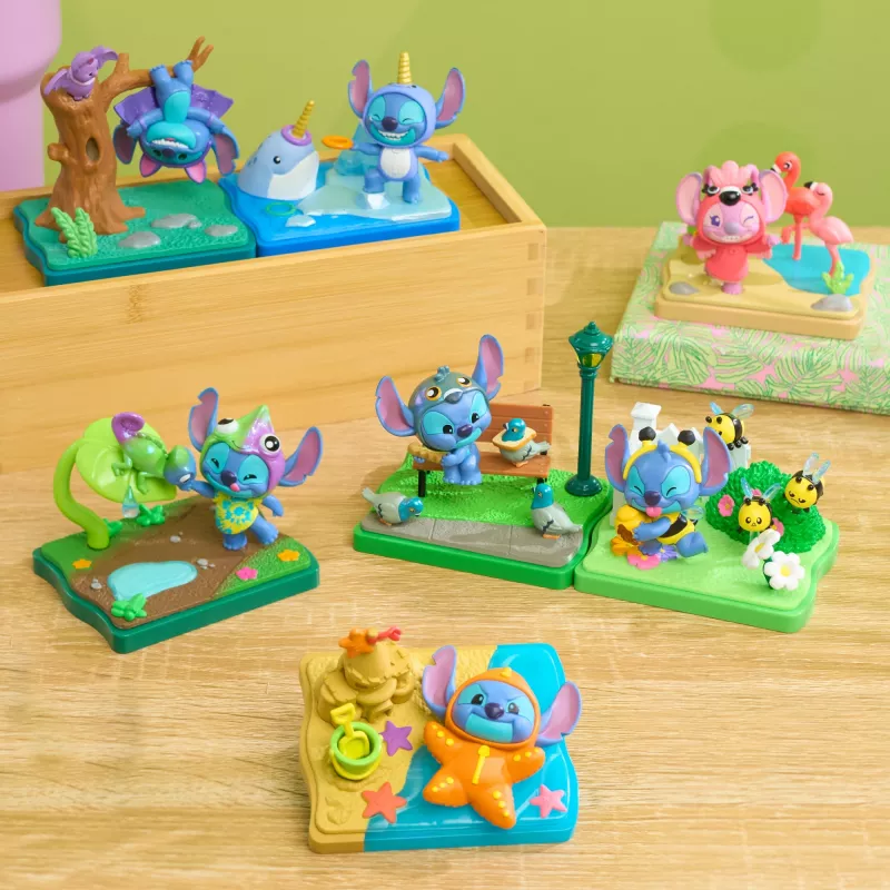 Just Play Happy Haul Stitch Goes Wild keräilyfiguurit sokkolaatikot