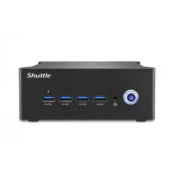 Shuttle Nano PC NT10H9, Intel Core Ultra 9 185H, Intel Arc -grafiikka, 2xHDMI, 2xUSB 4.0 (DP), 2x2,5 Gbit LAN, sis. VESA 24/7 jatkuva käyttö