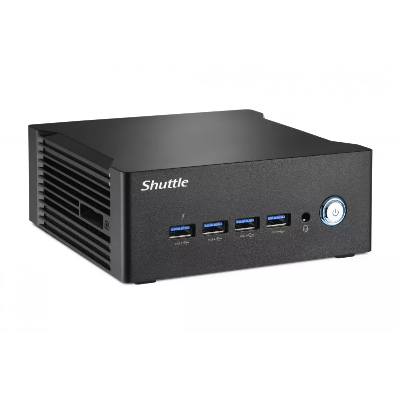Shuttle Nano PC NT10H9, Intel Core Ultra 9 185H, Intel Arc -grafiikka, 2xHDMI, 2xUSB 4.0 (DP), 2x2,5 Gbit LAN, sis. VESA 24/7 jatkuva käyttö