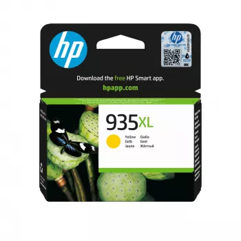 HP 935XL High Yield keltainen alkuperäinen mustekasetti, keltainen, 1 kpl, 825 sivua