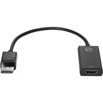 HP DisplayPort-HDMI-1.4-sovitin, DisplayPort, HDMI, musta