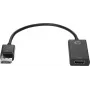 HP DisplayPort-HDMI-1.4-sovitin, DisplayPort, HDMI, musta