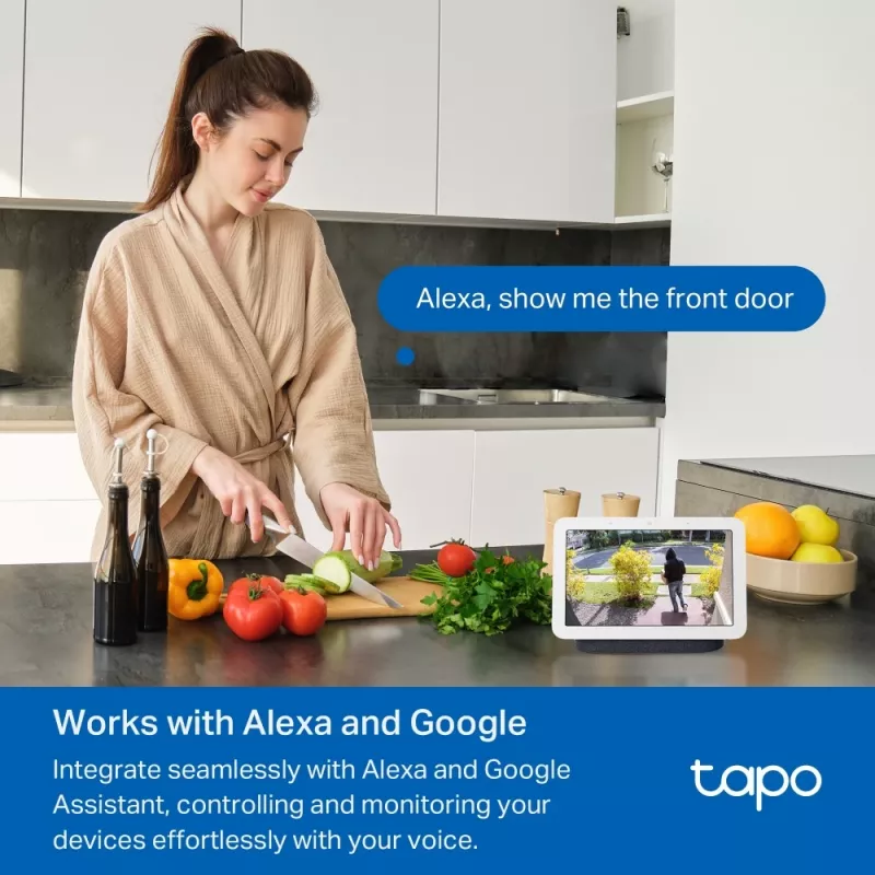 Videopuhelin-ovipuhelin TP-Link Tapo D210 3 MP musta valkoinen