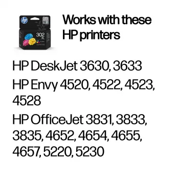 HP 302XL High Yield tri-color alkuperäinen mustepatruuna, cyan, magenta, keltainen, 1 kpl, 300 sivua