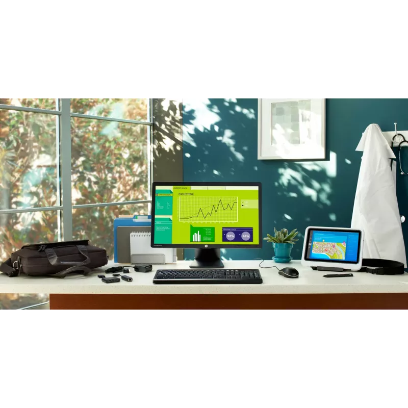 HP HDMI-VGA-kaapelisovitin, VGA (D-Sub), HDMI Type-A (standardi), uros, naaras, musta, Kiina