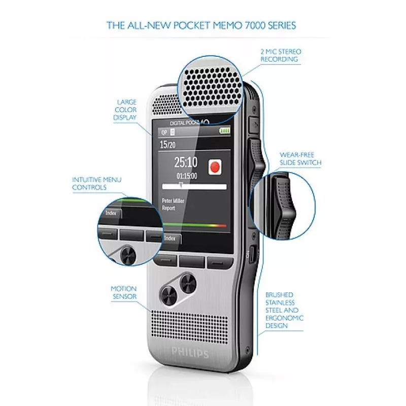 Philips DPM 7200 flash-kortti ruostumaton teräs