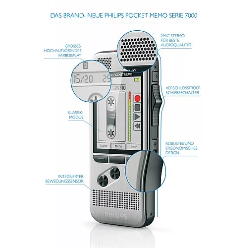 Philips DPM 7200 flash-kortti ruostumaton teräs