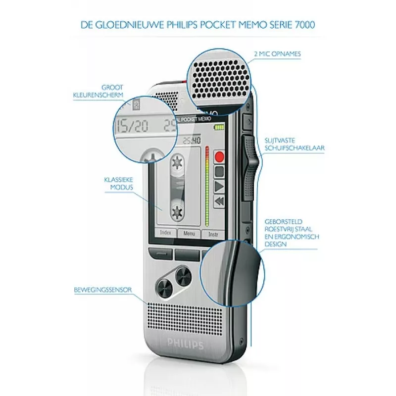 Philips DPM 7200 flash-kortti ruostumaton teräs