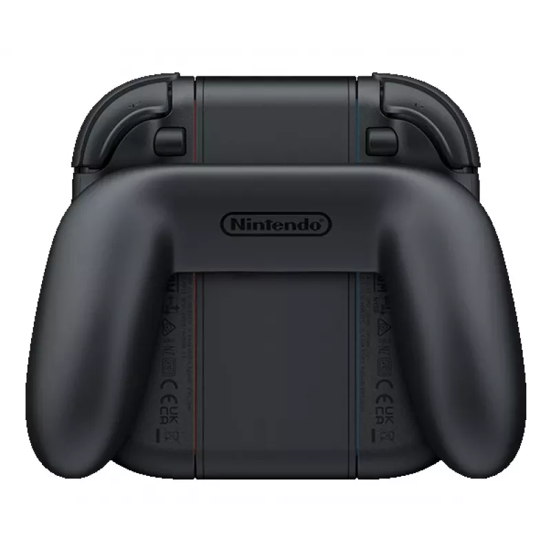 Nintendo Joy-Con 2 latauskahva, Nintendo Switch 2, ohjainkahva, musta, läpinäkyvä, muovi, Nintendo, Joy-Con 2