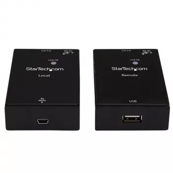 StarTech.com USB 2.0 -jatko Cat5e/Cat6-kaapelilla (RJ45) – jopa 50 m – suurnopeus-USB-portin jatkosovitinsarja – virransyötetty – USB Ethernet-kaapelilla -jatko – 480 Mbit/s – metalli