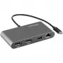 StarTech.com Dual-Monitor Thunderbolt Mini Dock, 4K 60Hz DisplayPort, ajuriton keskitin Windowsille & Macille, Gigabit Ethernet, 1x USB-A (USB 5Gbps), 11in (28cm) kaapeli