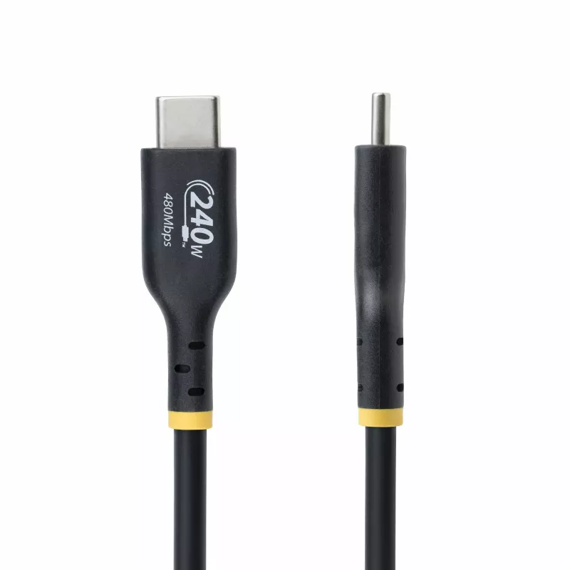 StarTech.com 3m USB-C-latauskaapeli, USB-IF-sertifioitu USB-C-kaapeli, 240W PD EPR, USB 2.0 Type-C kannettavan latauskaapeli, USB-C-tiedonsiirtokaapeli, TPE-päällyste, M/M