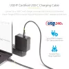 StarTech.com 3m USB-C-latauskaapeli, USB-IF-sertifioitu USB-C-kaapeli, 240W PD EPR, USB 2.0 Type-C kannettavan latauskaapeli, USB-C-tiedonsiirtokaapeli, TPE-päällyste, M/M