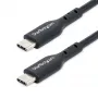 StarTech.com 1 m (3,3 ft) USB-C-latauskaapeli, 2 kpl:n pakkaus, USB-C-kaapeli, USB 2.0 Type-C kannettavan latauskaapeli, 60 W 3 A Power Delivery, TPE-päällyste, USB-C-tiedonsiirtokaapeli, M/M