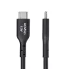 StarTech.com 3m USB-A - USB-C-latauskaapeli, lataus & synkronointi, 3A, USB 2.0, TPE-päällyste – musta USB-latauskaapeli