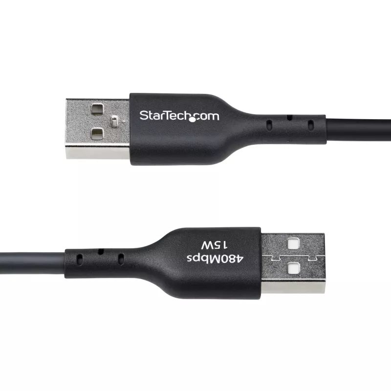StarTech.com 3m USB-A - USB-C-latauskaapeli, lataus & synkronointi, 3A, USB 2.0, TPE-päällyste – musta USB-latauskaapeli