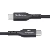 StarTech.com 3m USB-A - USB-C-latauskaapeli, lataus & synkronointi, 3A, USB 2.0, TPE-päällyste – musta USB-latauskaapeli