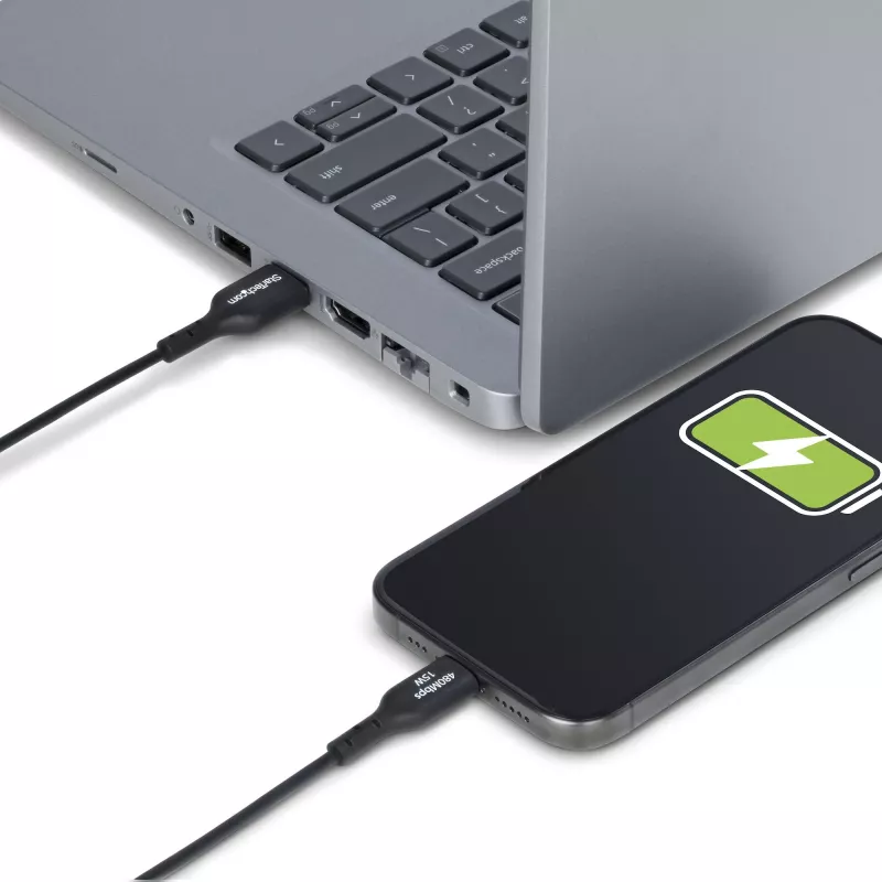 StarTech.com 3m USB-A - USB-C-latauskaapeli, lataus & synkronointi, 3A, USB 2.0, TPE-päällyste – musta USB-latauskaapeli
