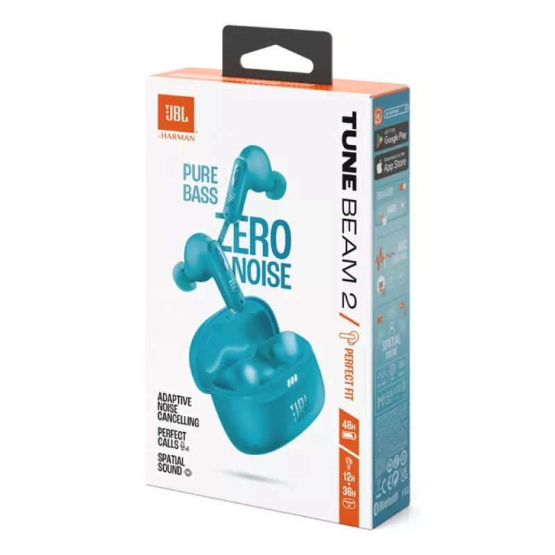 JBL Tune Beam 2 kuulokemikrofoni langaton in-ear puhelut/musiikki Bluetooth turkoosi