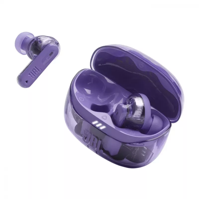 JBL Tune Beam 2 Ghost Edition kuulokemikrofoni langaton in-ear musiikki/arkikäyttö Bluetooth violetti
