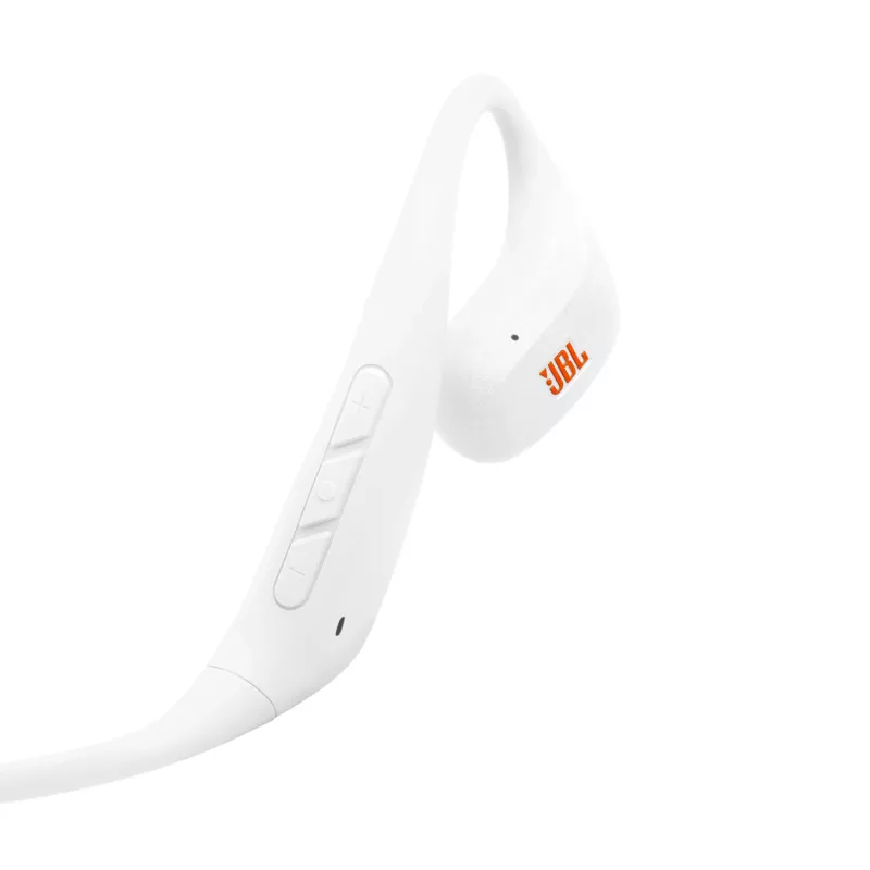 Kuulokemikrofoni JBL Endurance Pace langaton open-ear urheilu Bluetooth USB Type-C valkoinen, 20–20000 Hz, 120 g