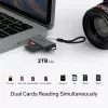 Kortinlukija TP‑LINK UA430D USB 3.1 — MicroSD/SD-tuki, 200 Mbit/s, musta, 75×22,9×9,3 mm