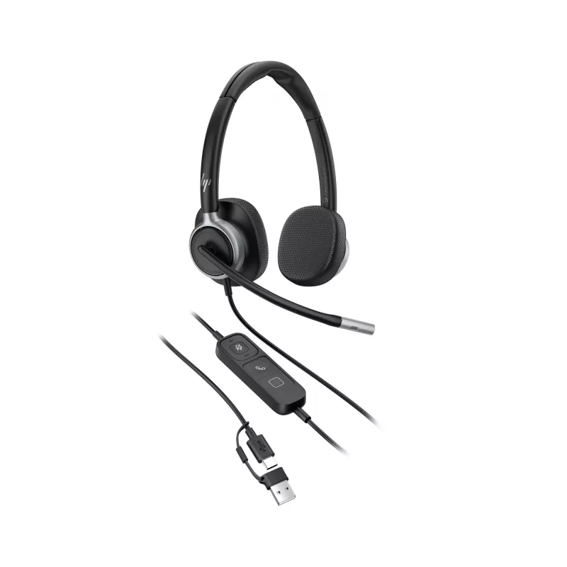 Johdollinen stereo-headset HP POLY Mission 625 USB:lla (C01C6AA)