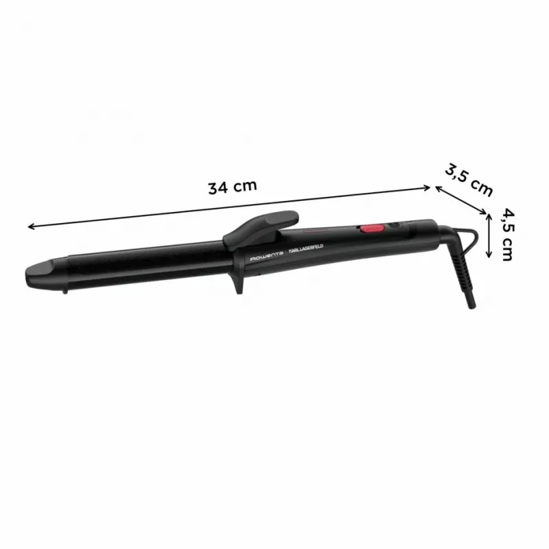 Rowenta X KARL LAGERFELD CF321L kiharrin lämmin musta, punainen 47 W 1,8 m