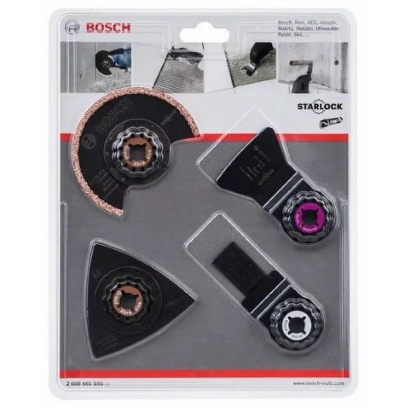 Bosch 2 608 661 695 monitoimityökalun lisäosa teräsarja