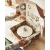 Tefal valurautainen tarjoilupannu LOV E25972, pyöreä 3,8 L, 28 cm, beige