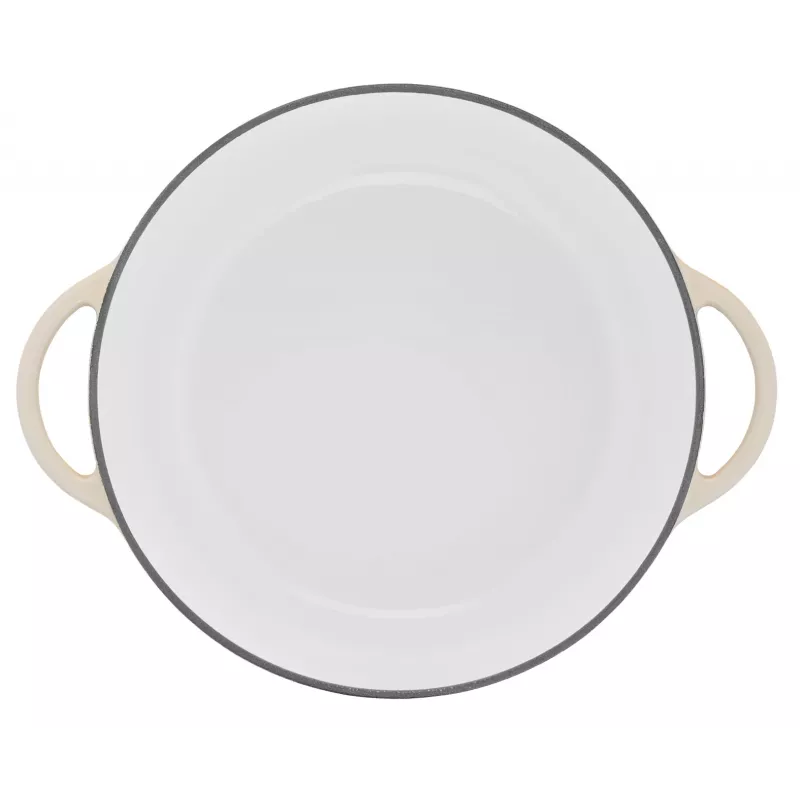 Tefal valurautainen tarjoilupannu LOV E25972, pyöreä 3,8 L, 28 cm, beige
