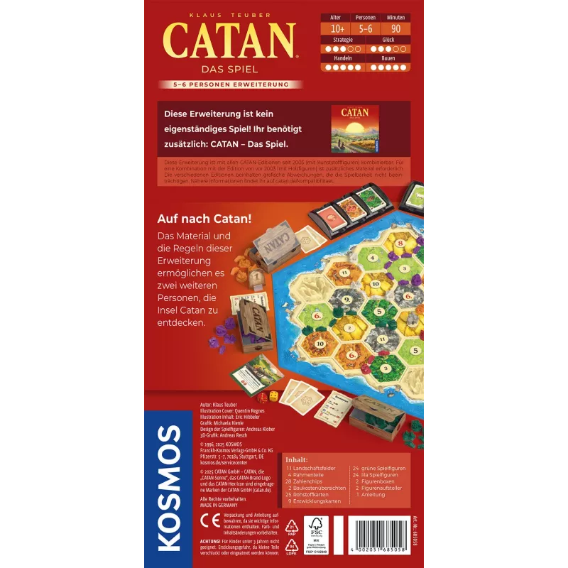 Kosmos CATAN 90 min korttipeli strategia