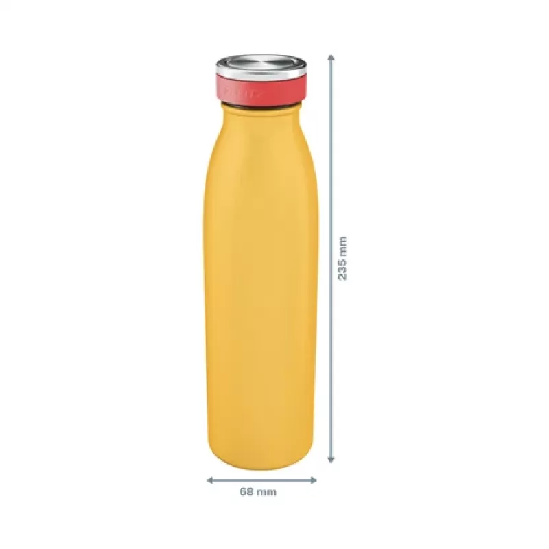 Leitz Cosy termospullo 500 ml, keltainen, ruostumaton teräs, 68 mm, 68 mm, 235 mm, 280 g